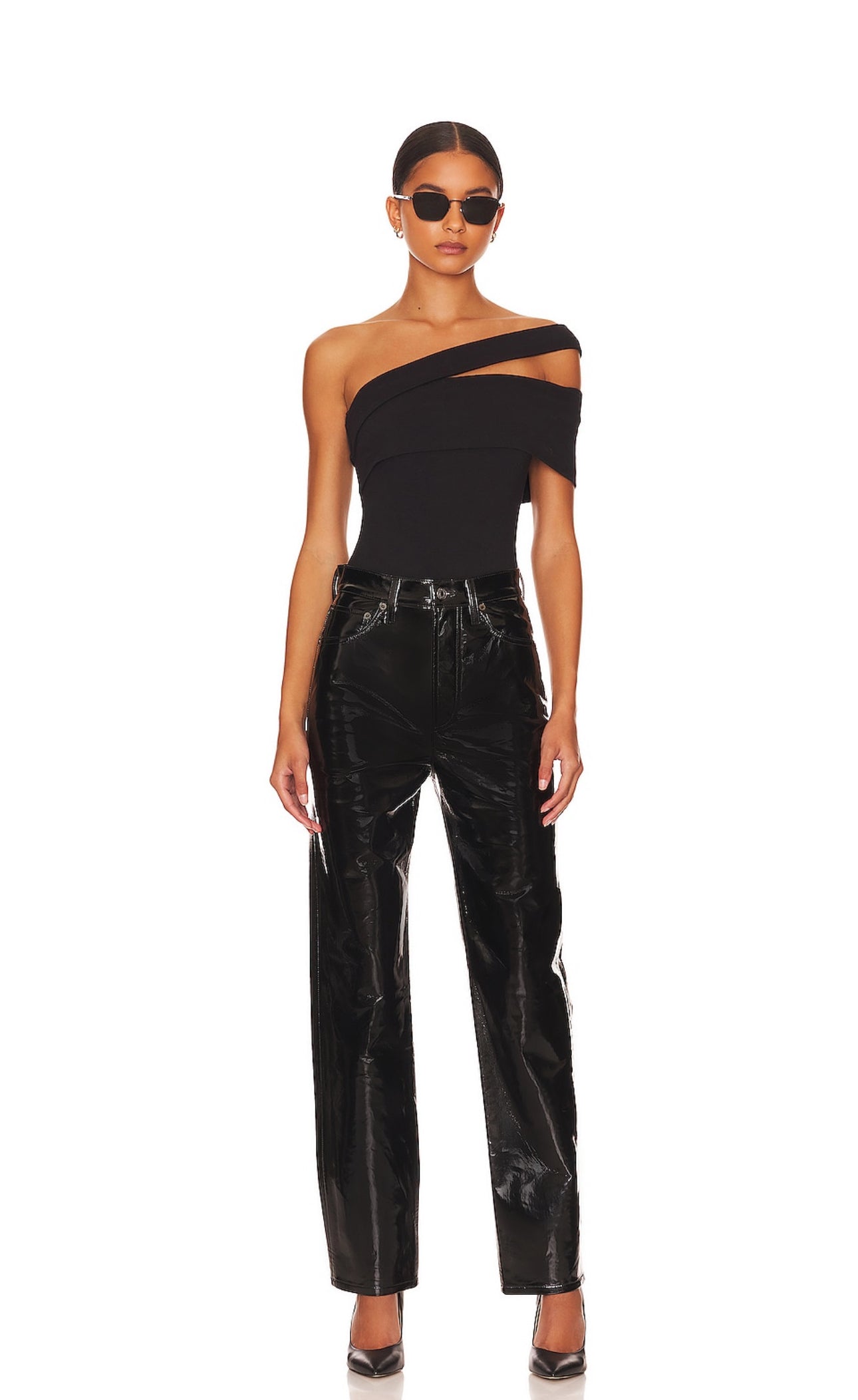 Recycled Patent Leather 90's Pinch Waist