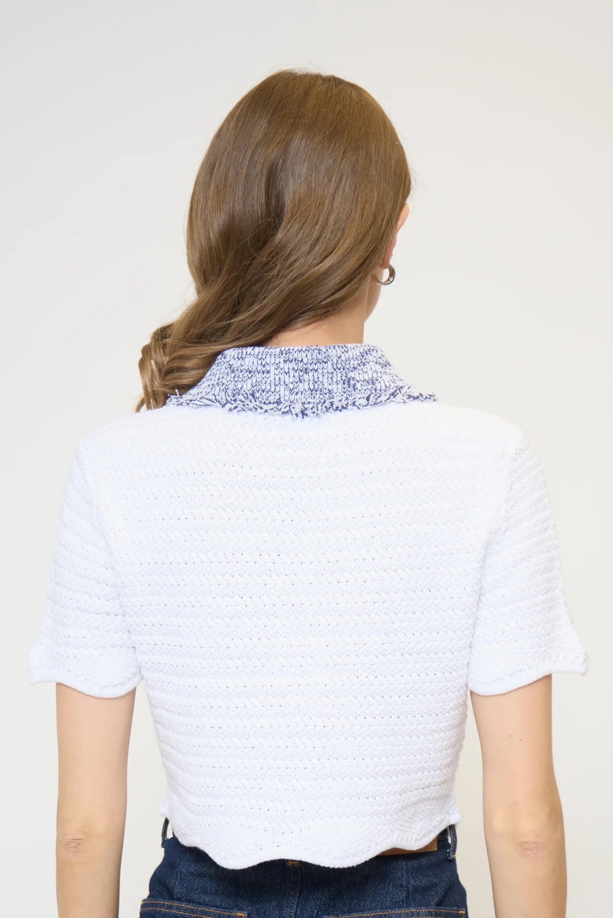 Wren Scalloped Edge Polo