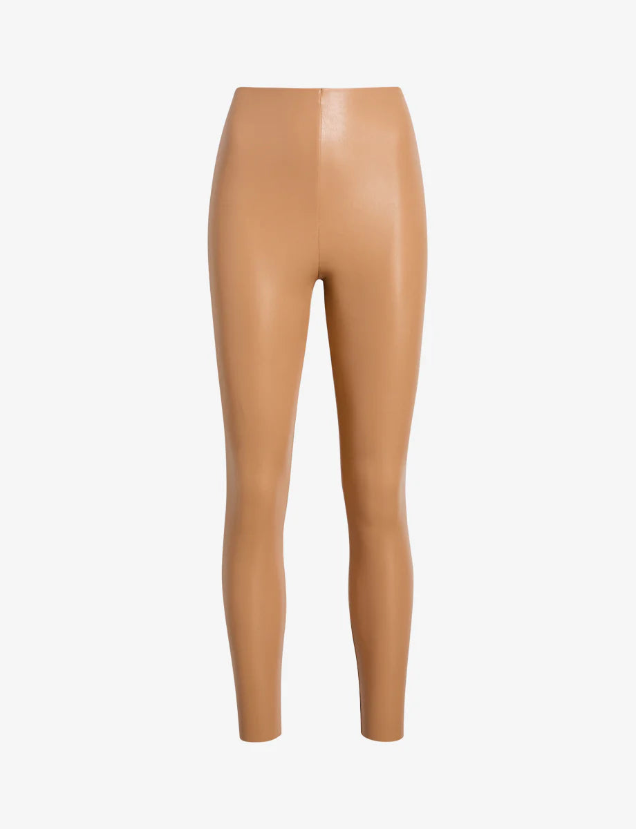 Faux Leather Legging Camel