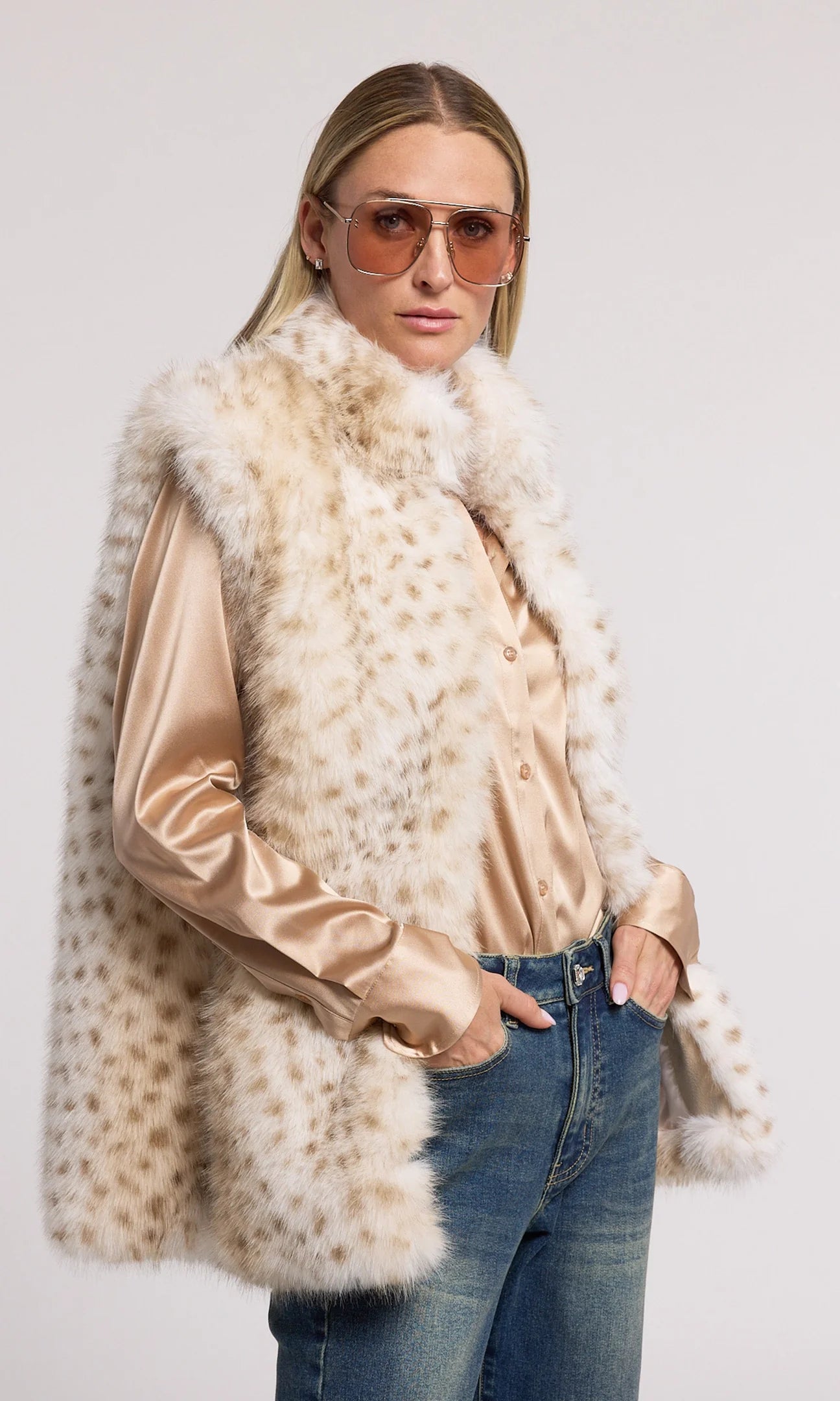 Miami Leopard Faux Fur Vest