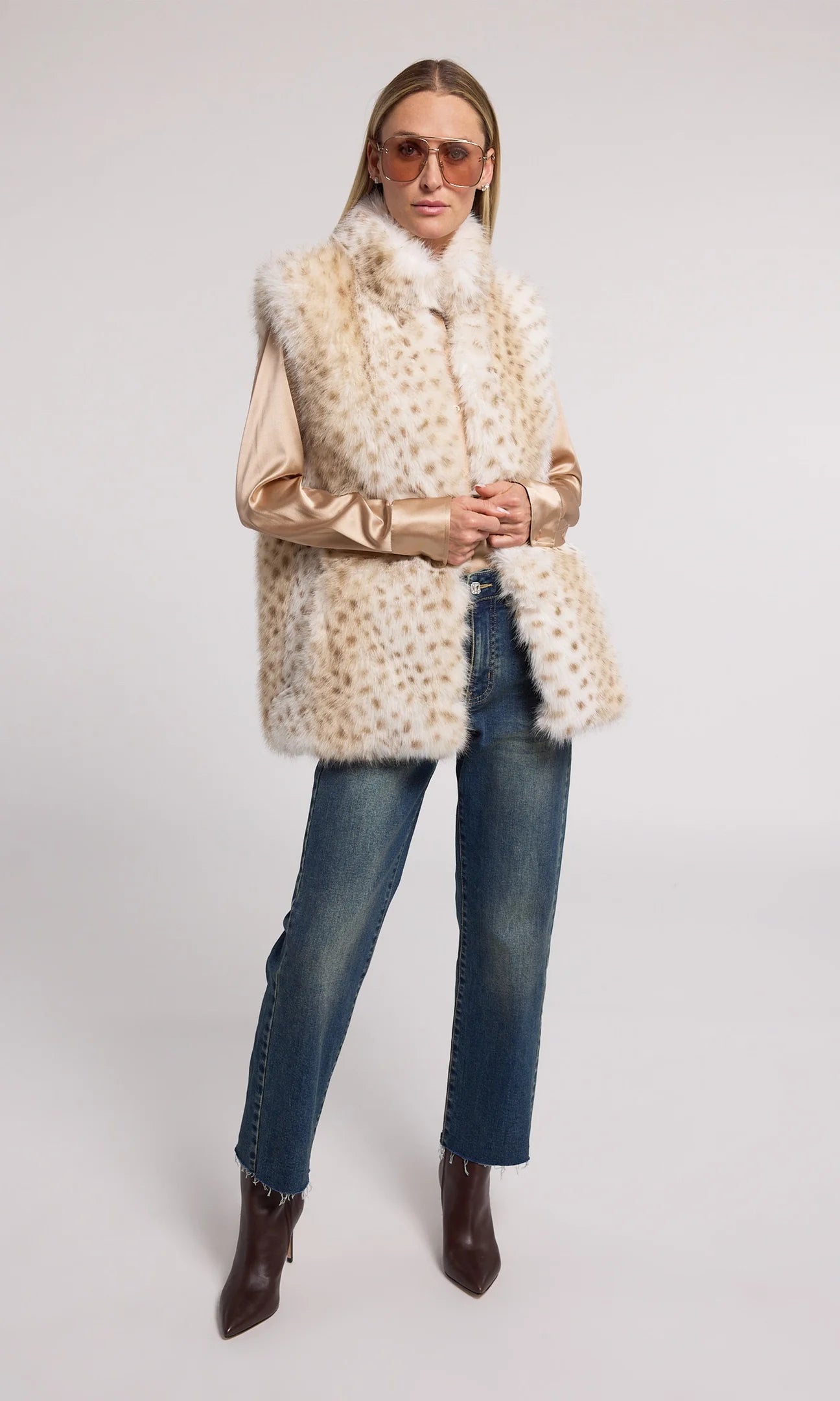 Miami Leopard Faux Fur Vest