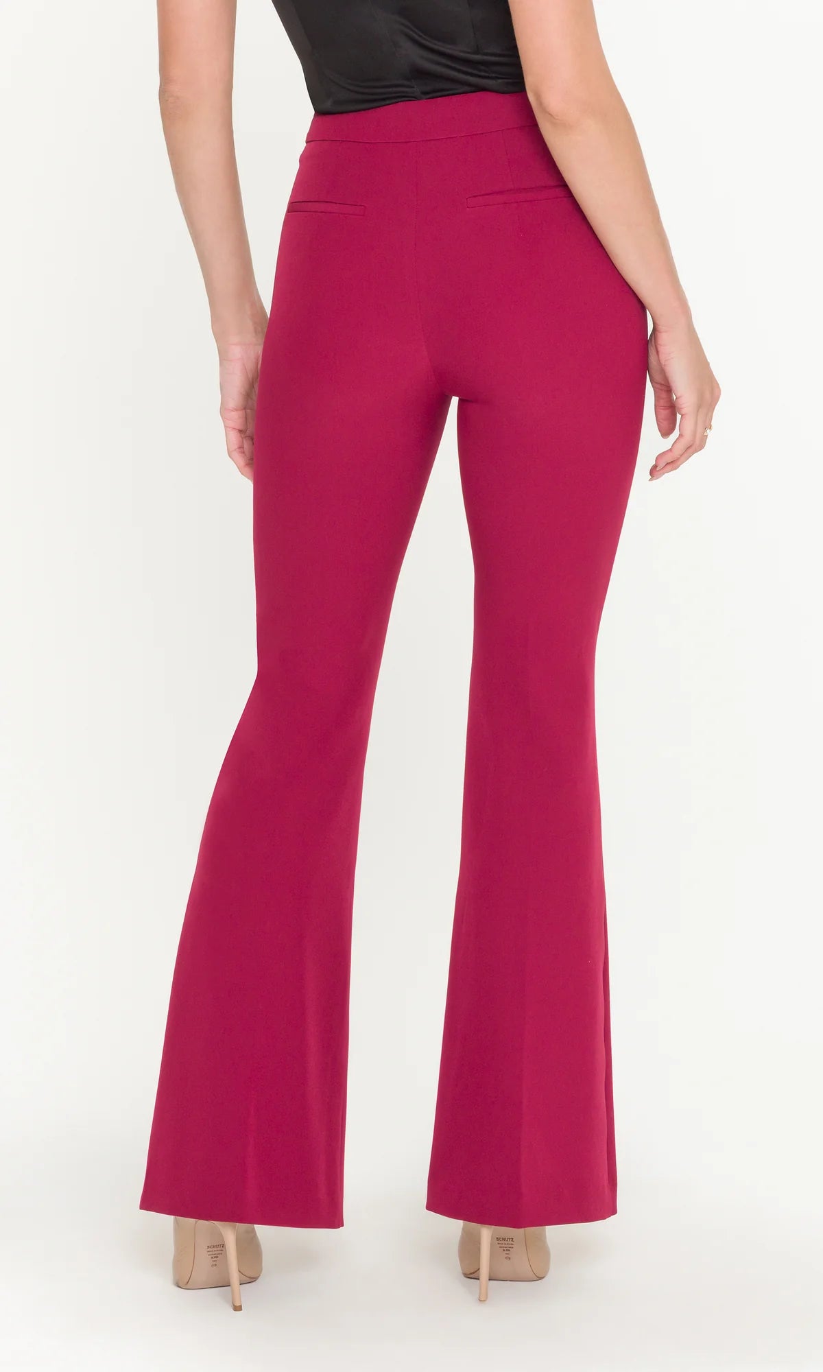 Elise Crepe Pant Crimson