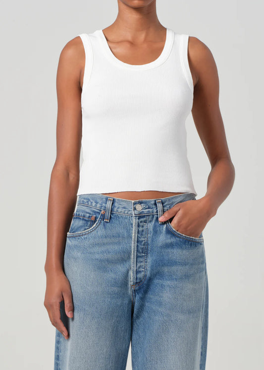 Shrunken Poppy Tank White