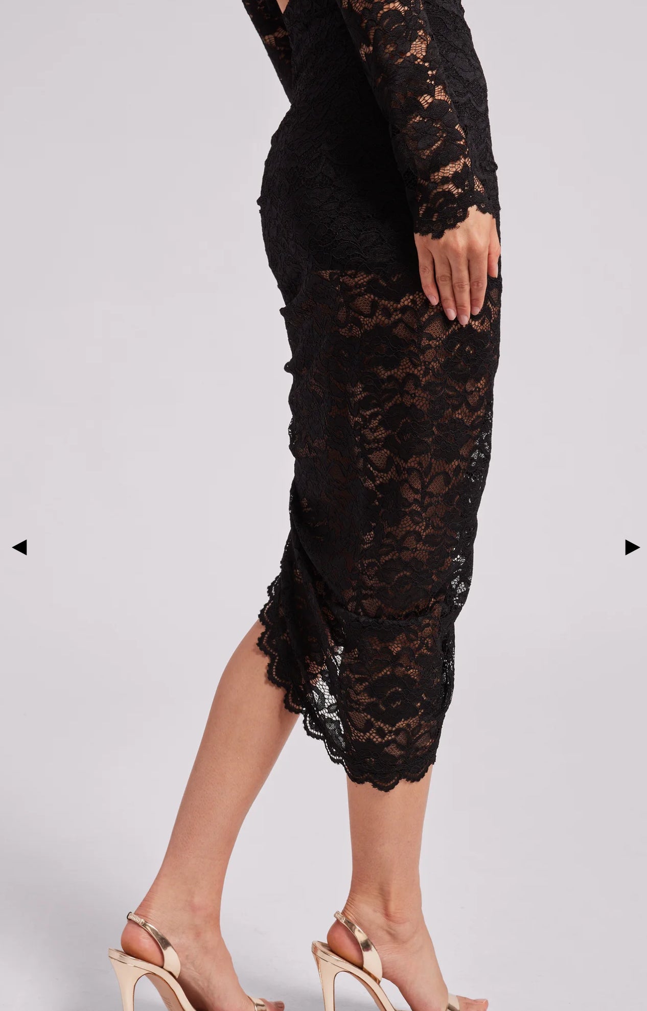 Nellia Lace Skirt Black