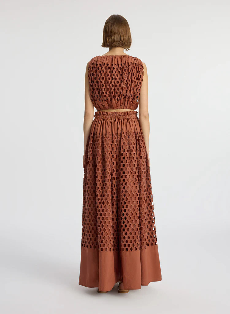 Flora Eyelet Maxi