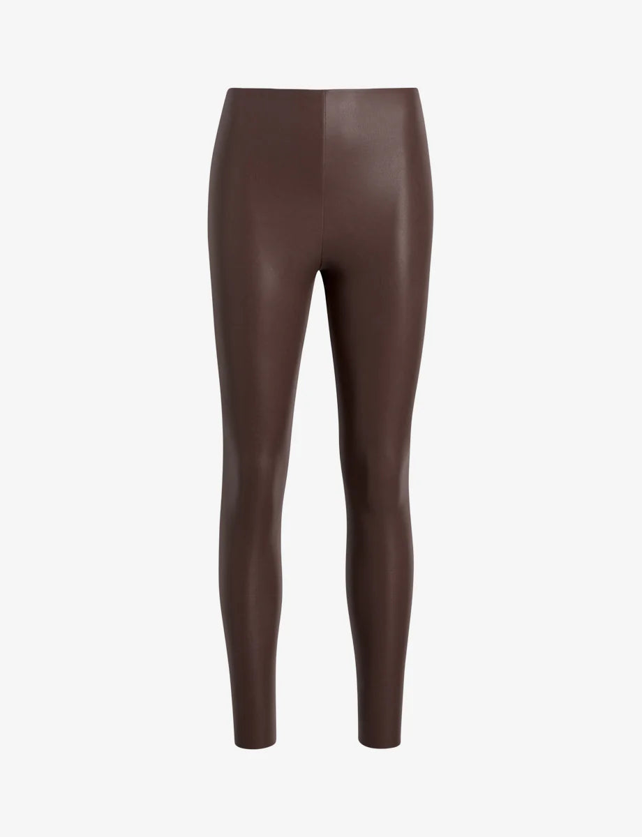 Faux Leather Legging Chocolate