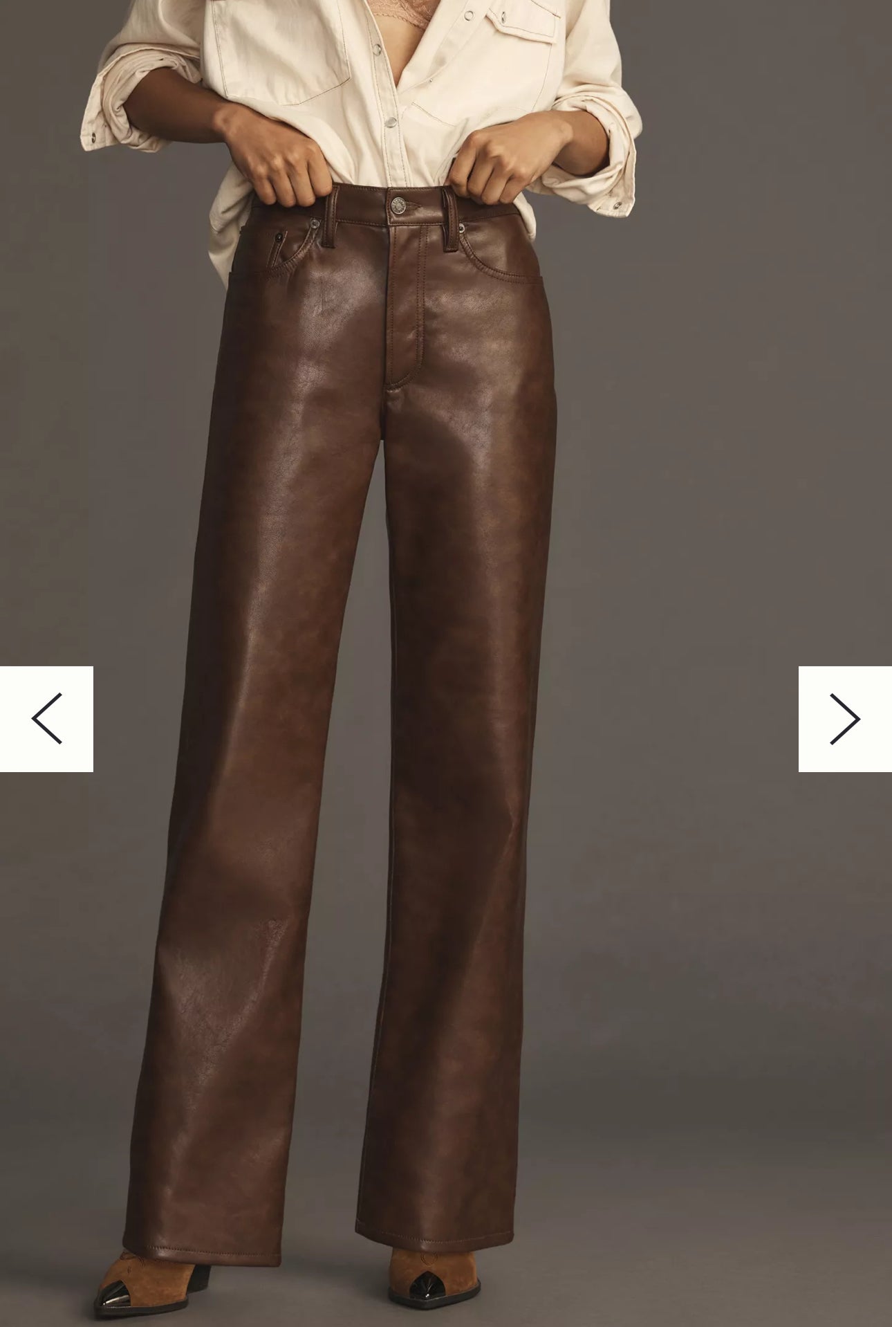 Sloane Leather Blend Pants