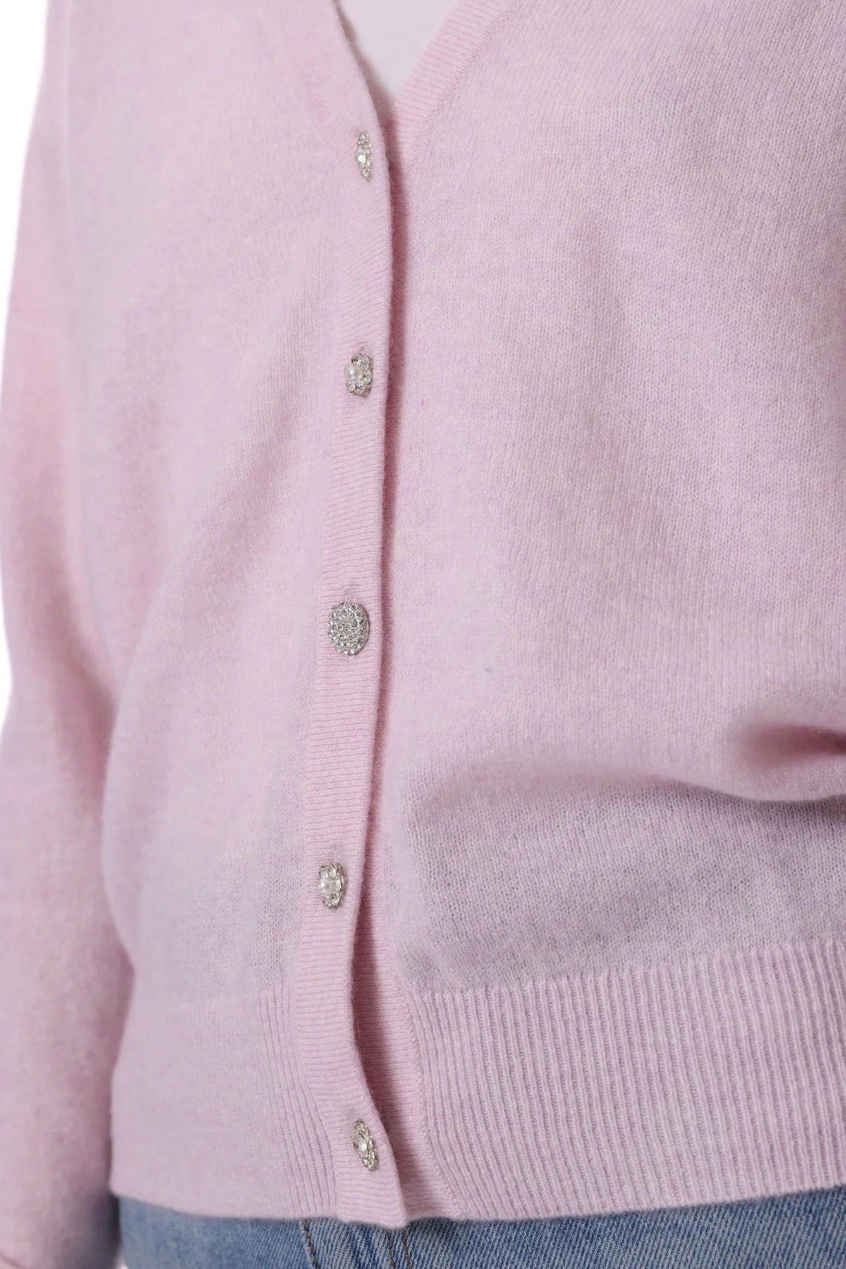 Cashmere Novelty Button Cardigan