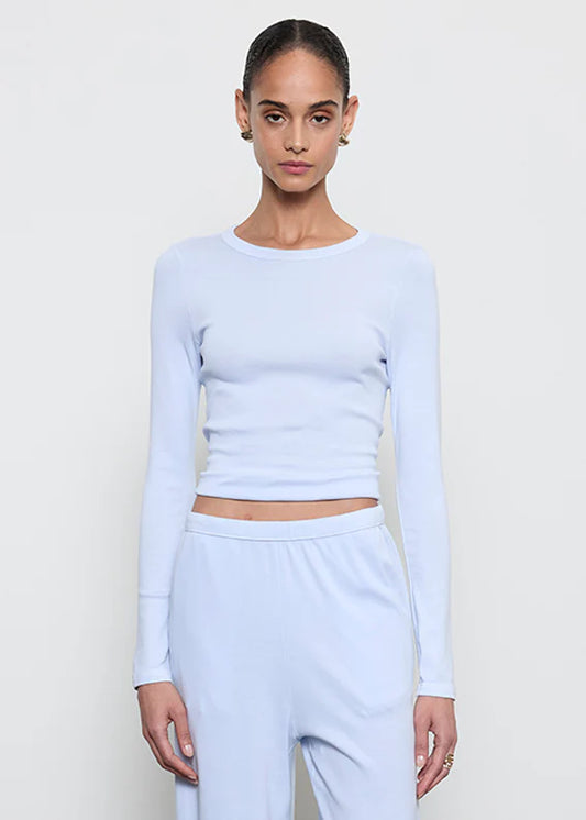 Supima Cotton New Classic L/S Tee Pale Blue