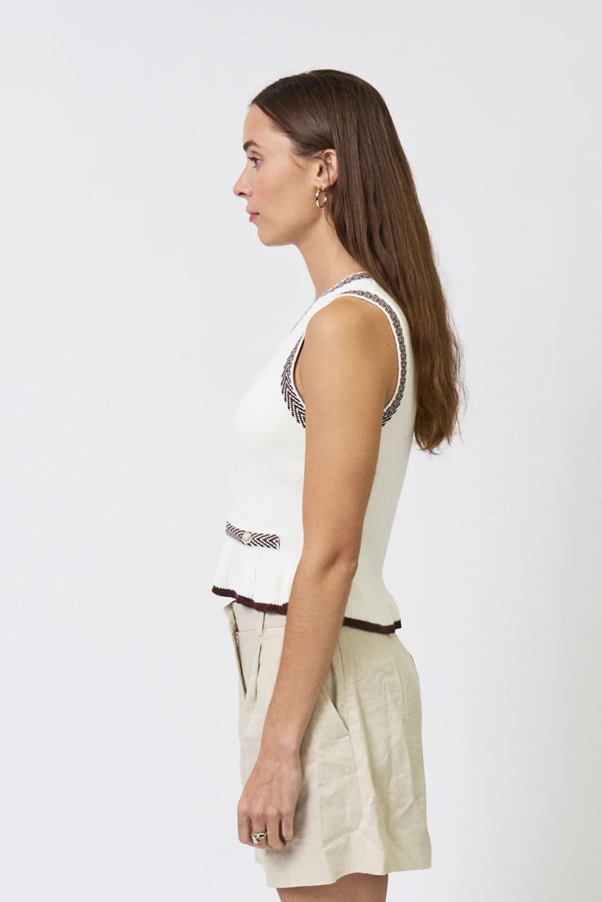 Chloe Ruffle Hem Top