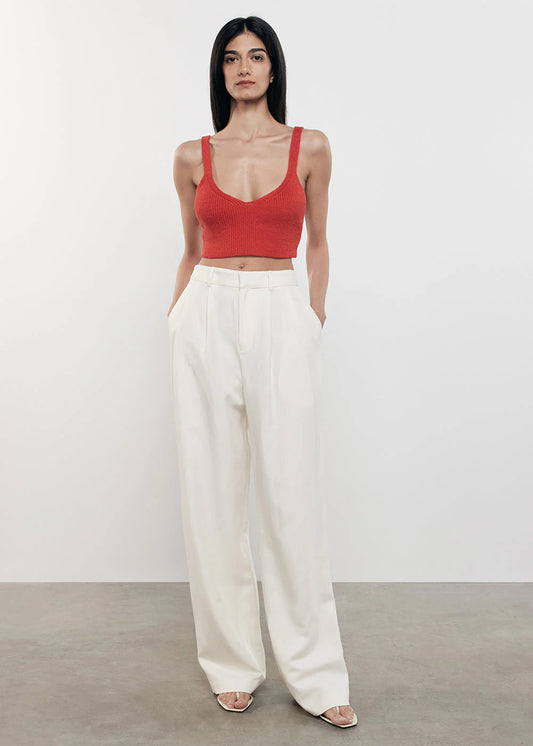 Linen Knit Bralette Poppy