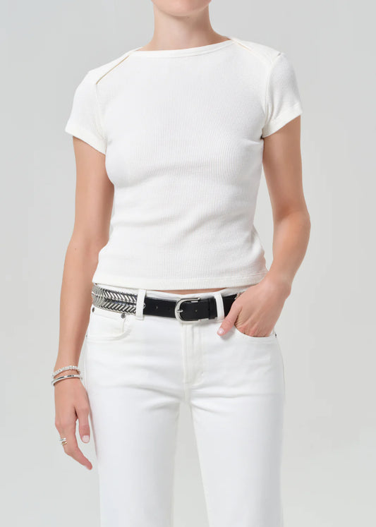Baby Waffle Tee In Pashmina