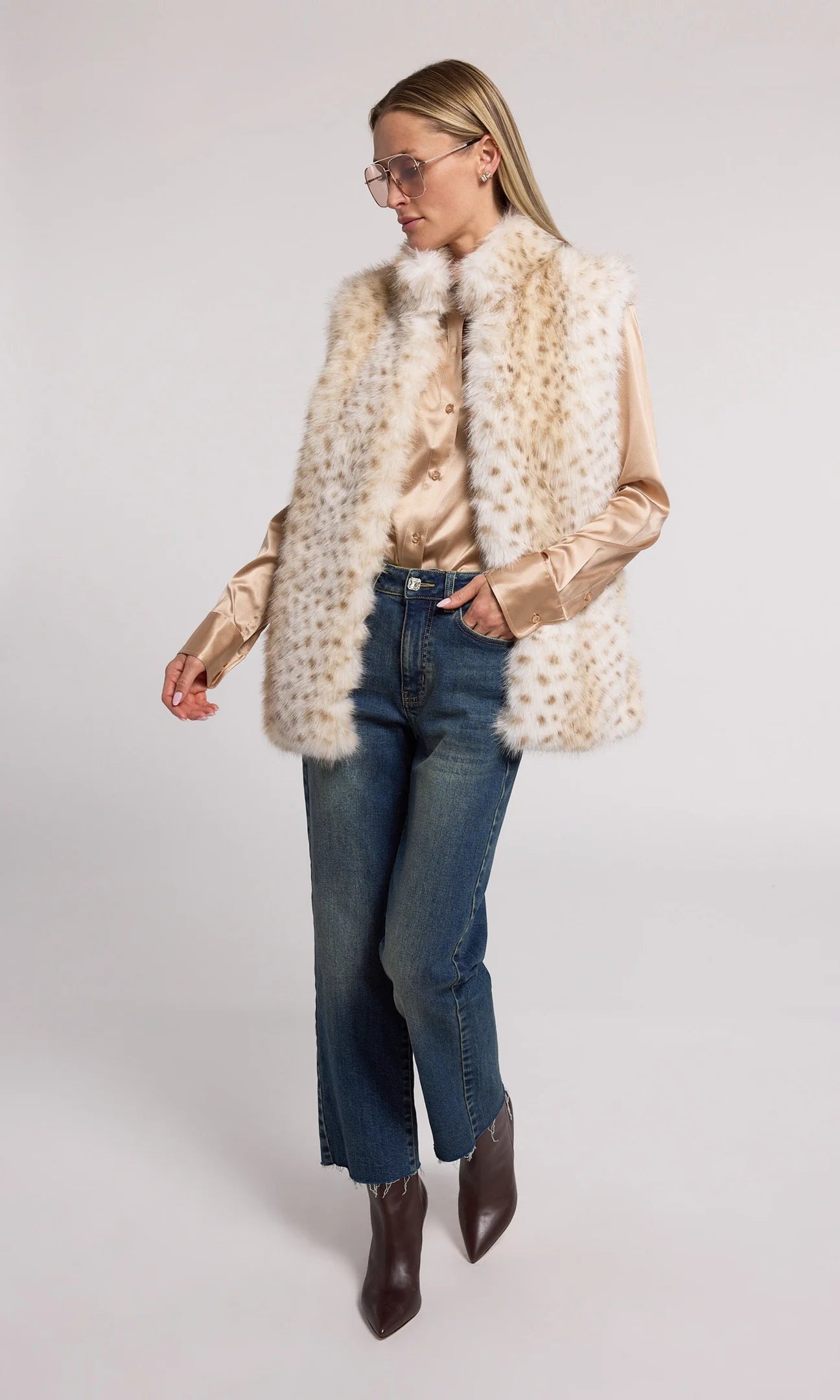 Miami Leopard Faux Fur Vest