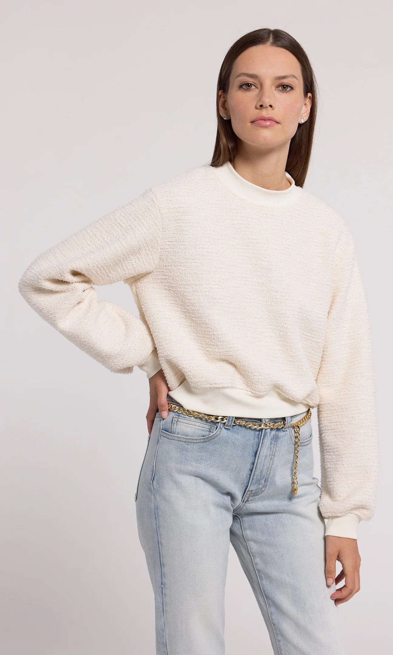 Julie Tweed Sweatshirt