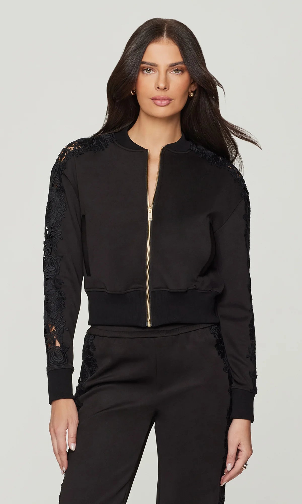 Melanie Lace Combo Bomber