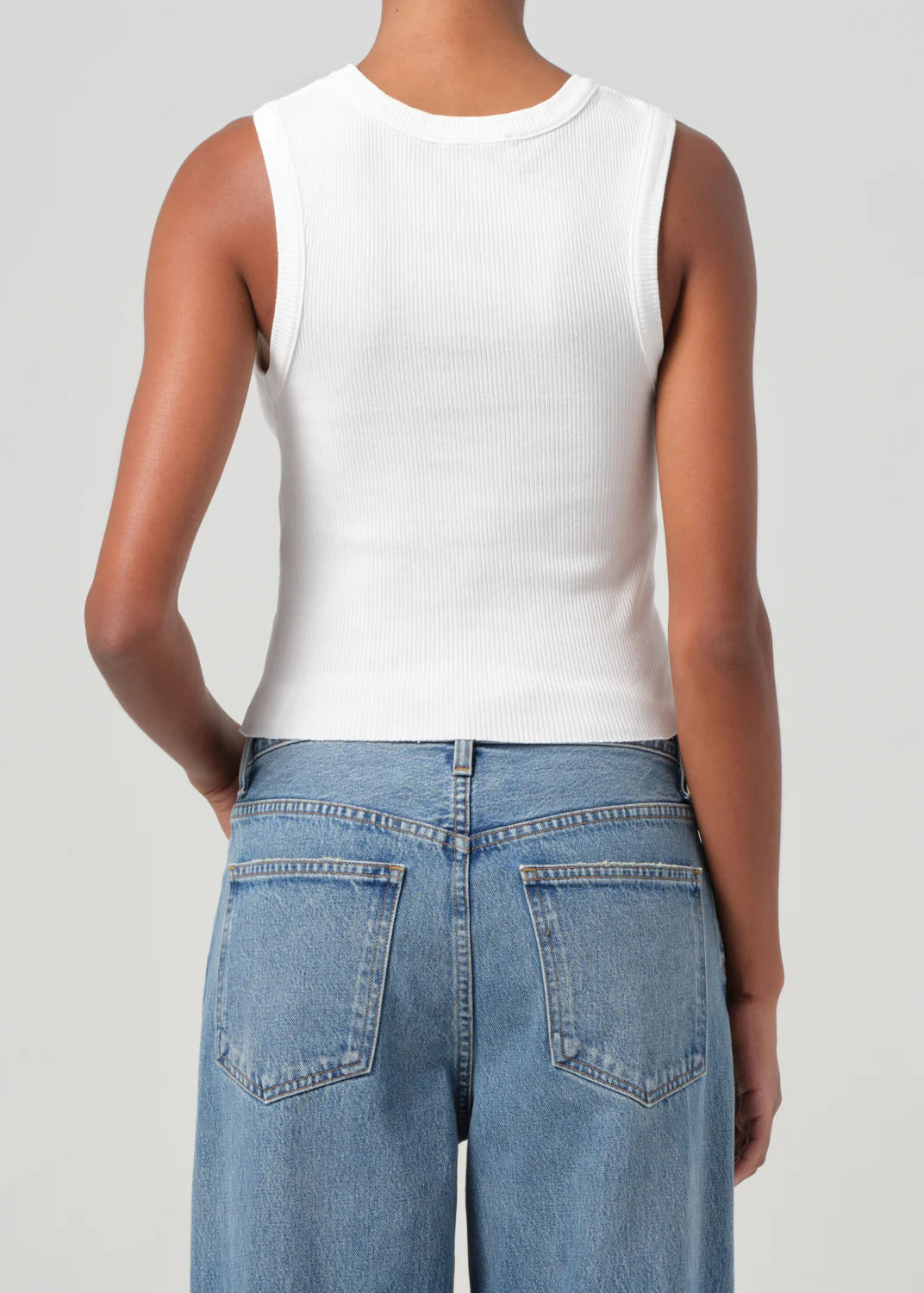 Shrunken Poppy Tank White