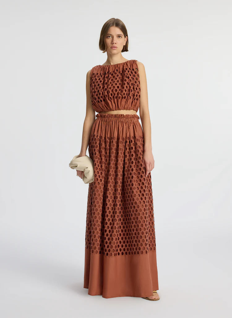 Flora Eyelet Maxi