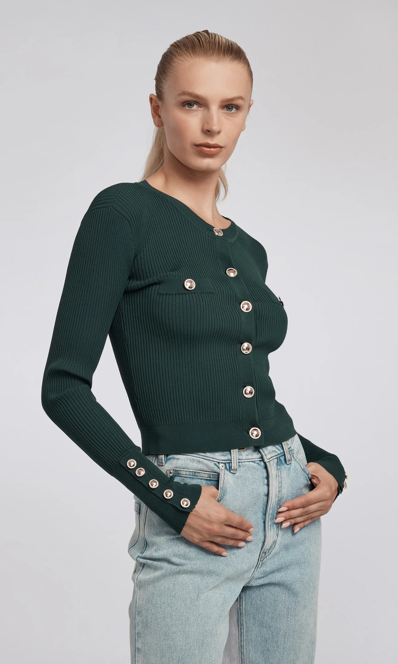 Penne Ribbed Cardigan