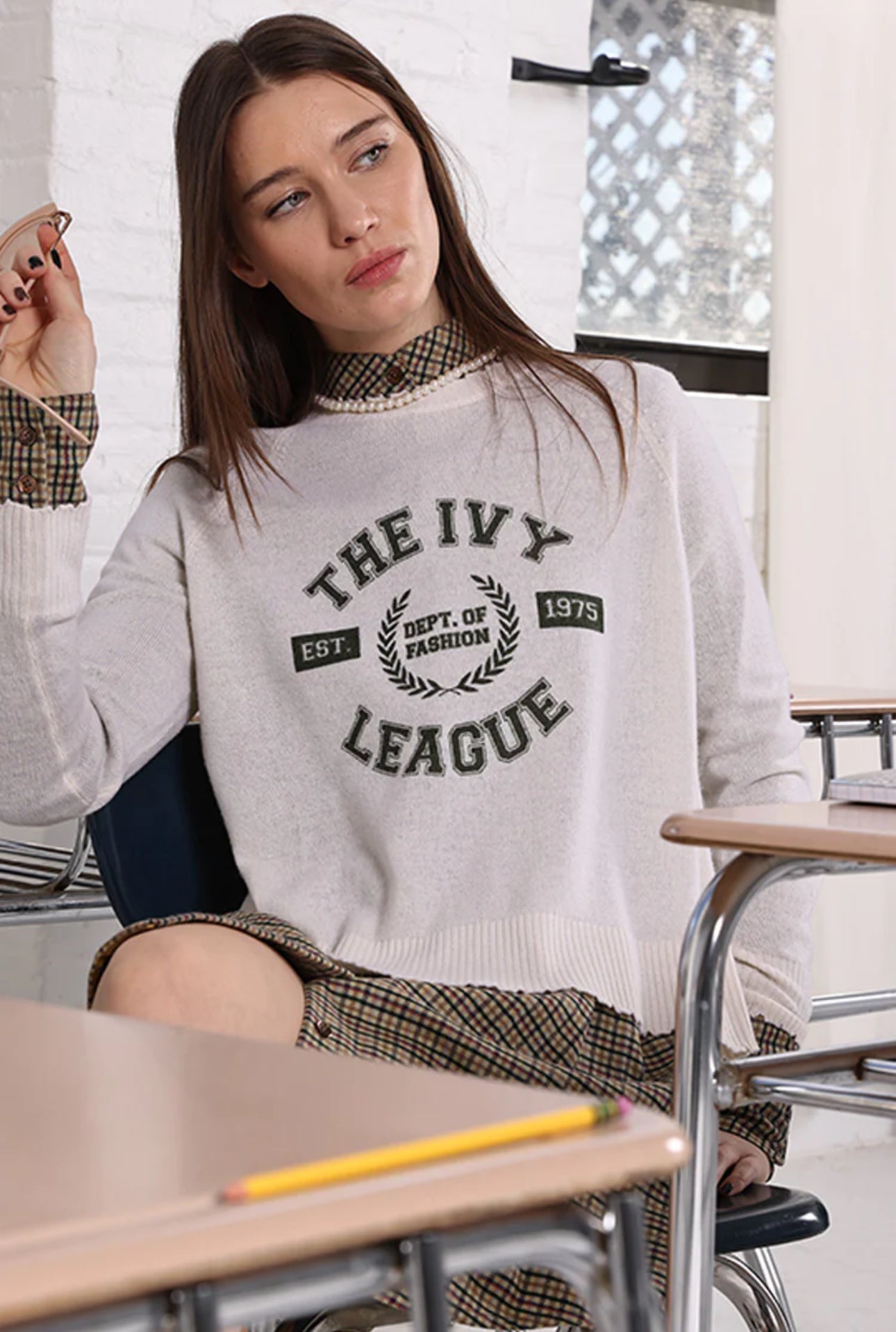 Cashmere Ivy League Sweater