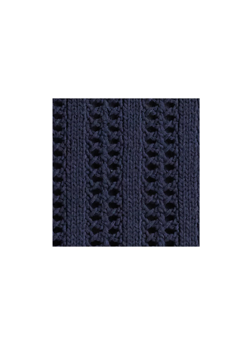 Aurora Crochet Midi Skirt Navy