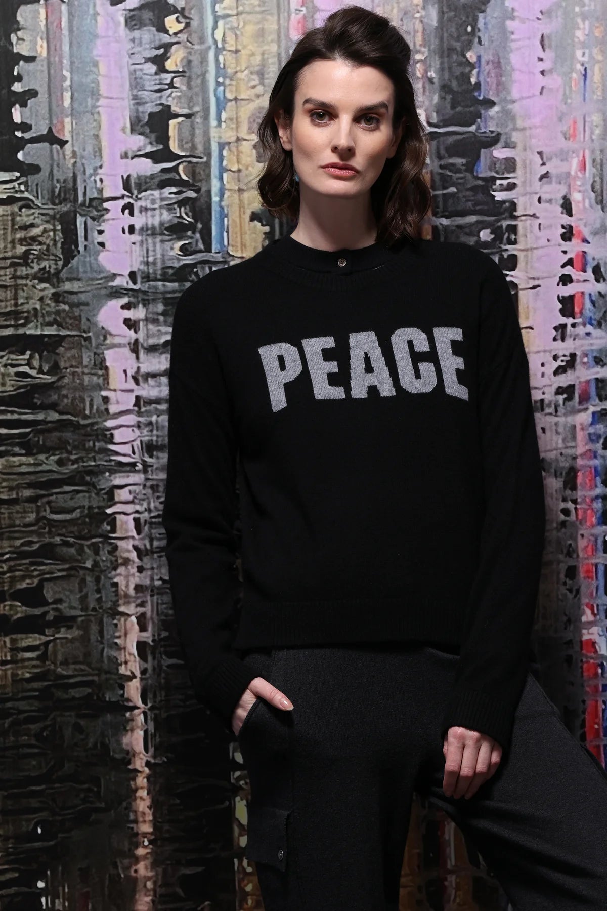 Cashmere Peace Crewneck