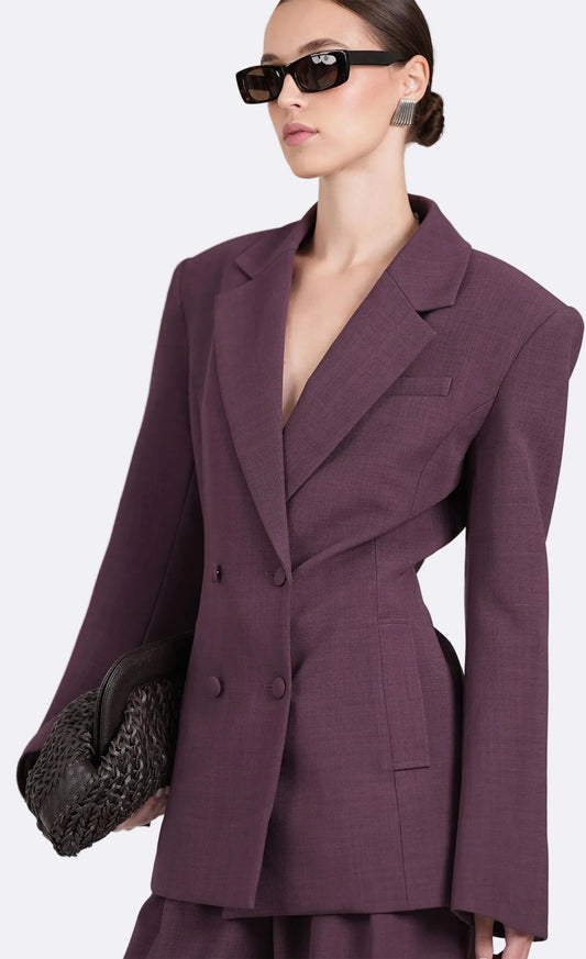 Aveline Blazer Plum
