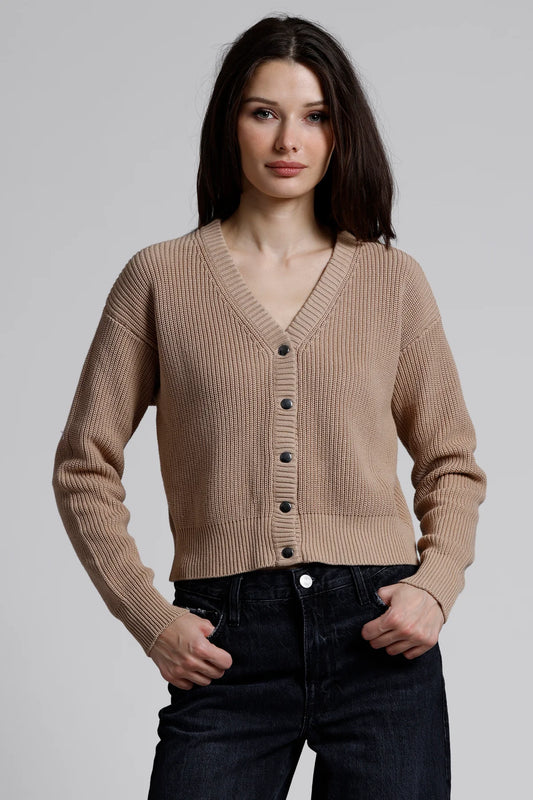 Cotton Cashmere Shaker Cardi