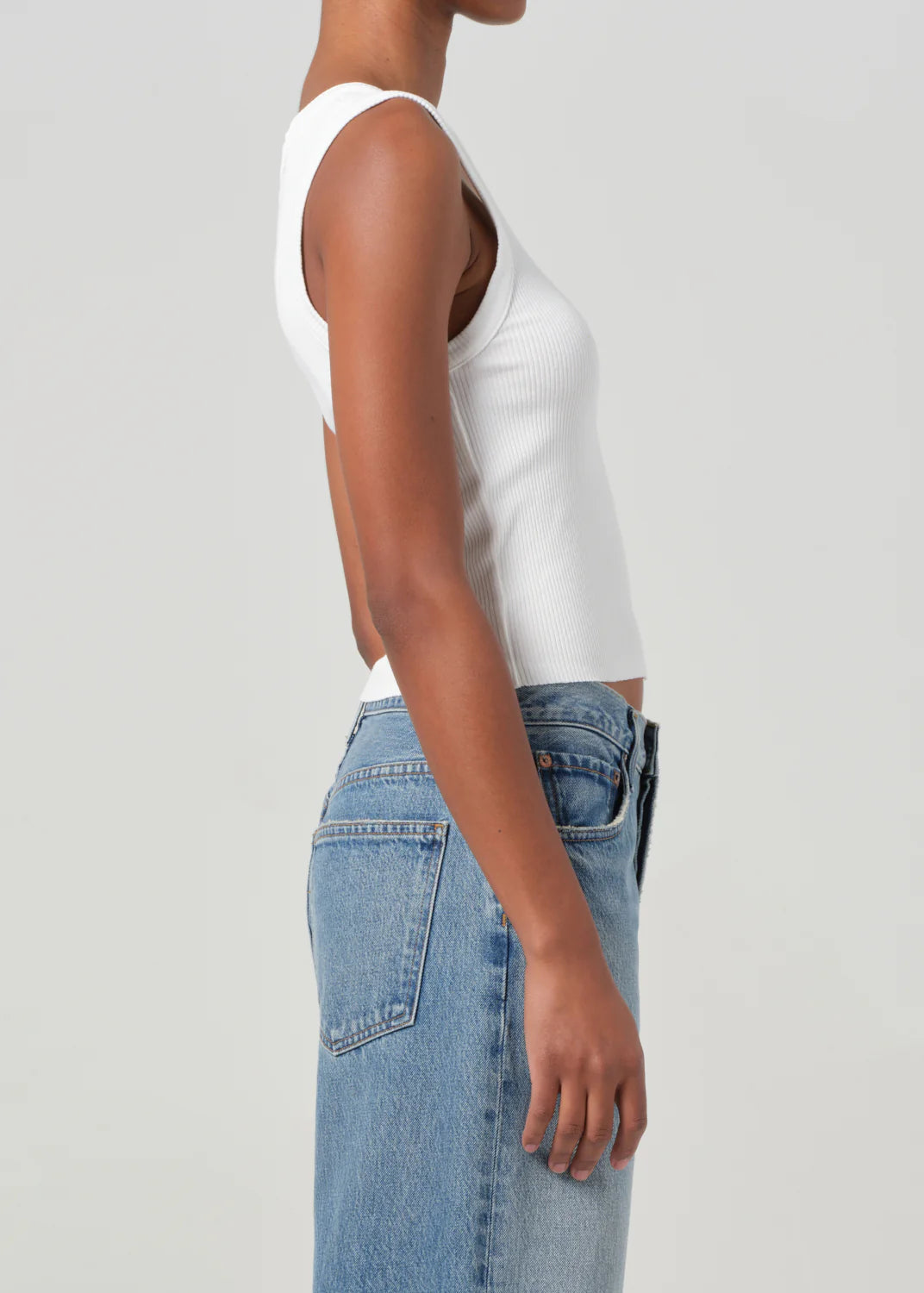 Shrunken Poppy Tank White