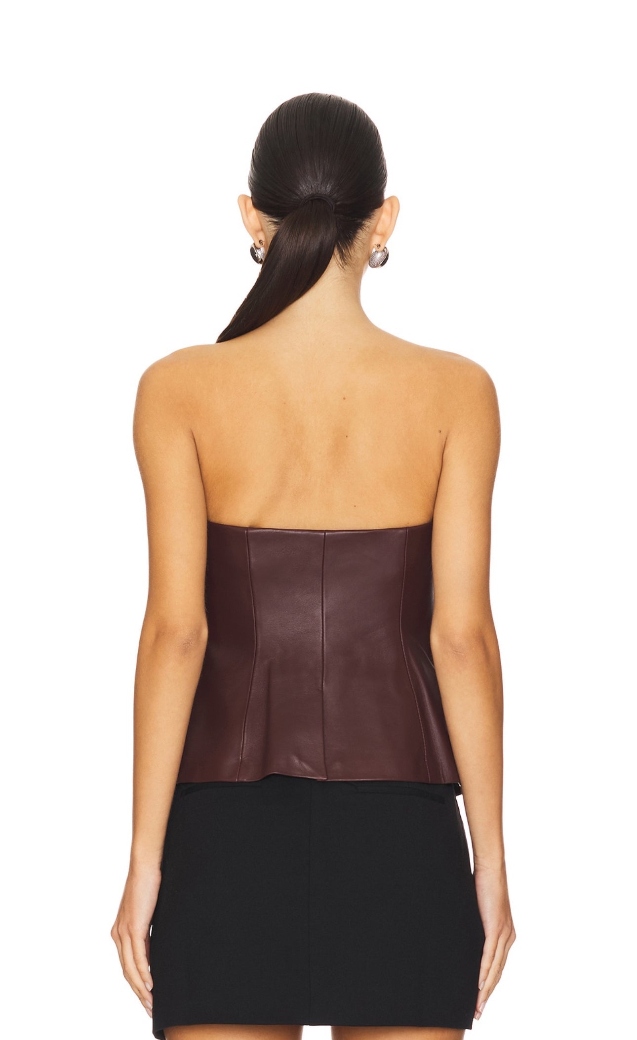 Renee Strapless Leather Top