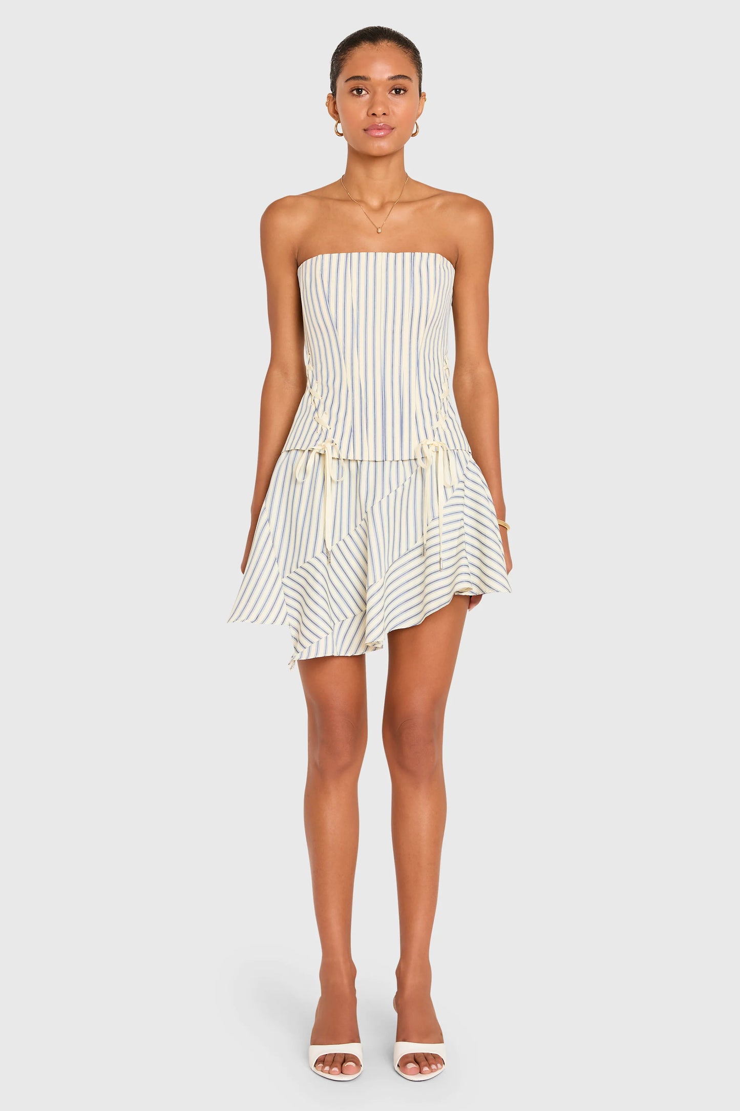 Hathaway Skort Blue Stripe
