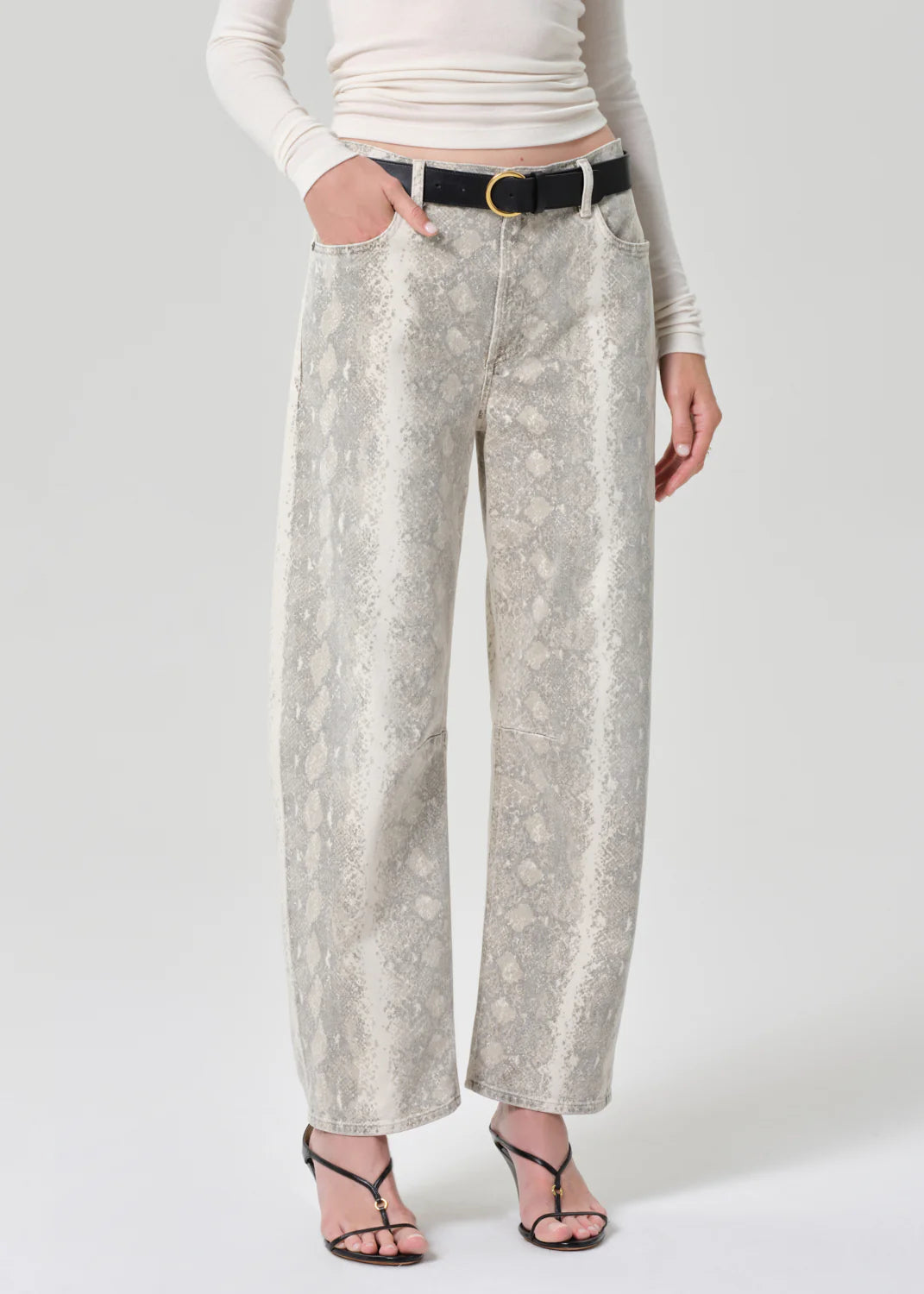 Miro Long Relaxed Jean Python