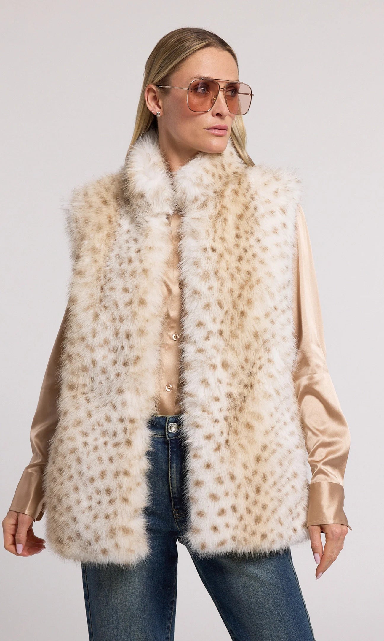 Miami Leopard Faux Fur Vest