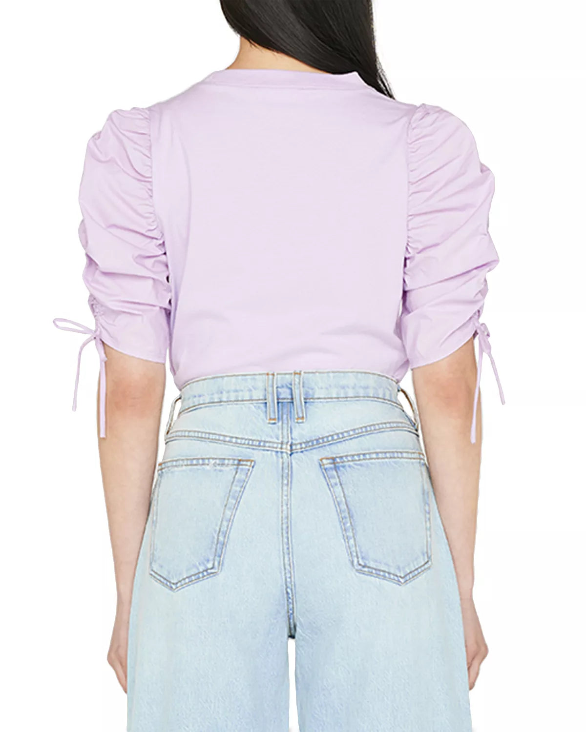 Ruche Tie Sleeve Lavender