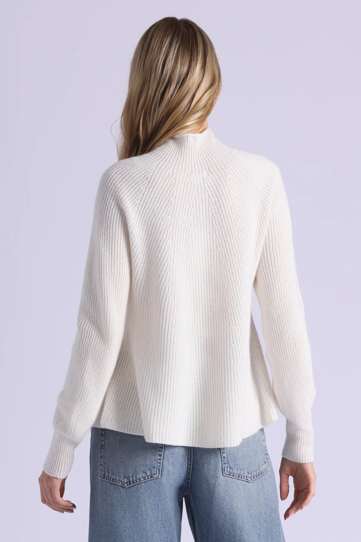 Luxe Cashmere Seamless Mock Neck