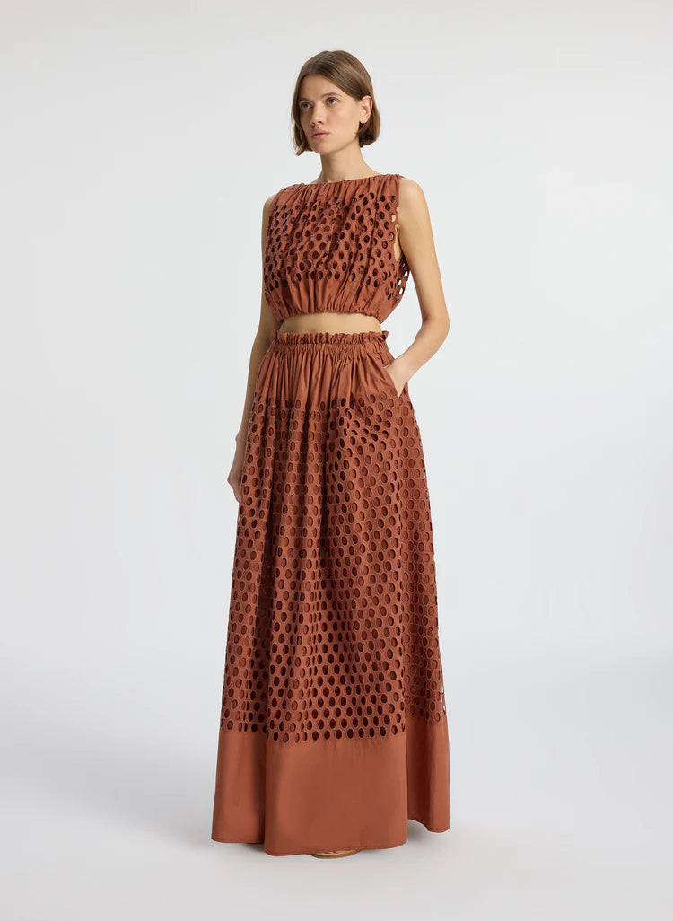 Flora Eyelet Maxi