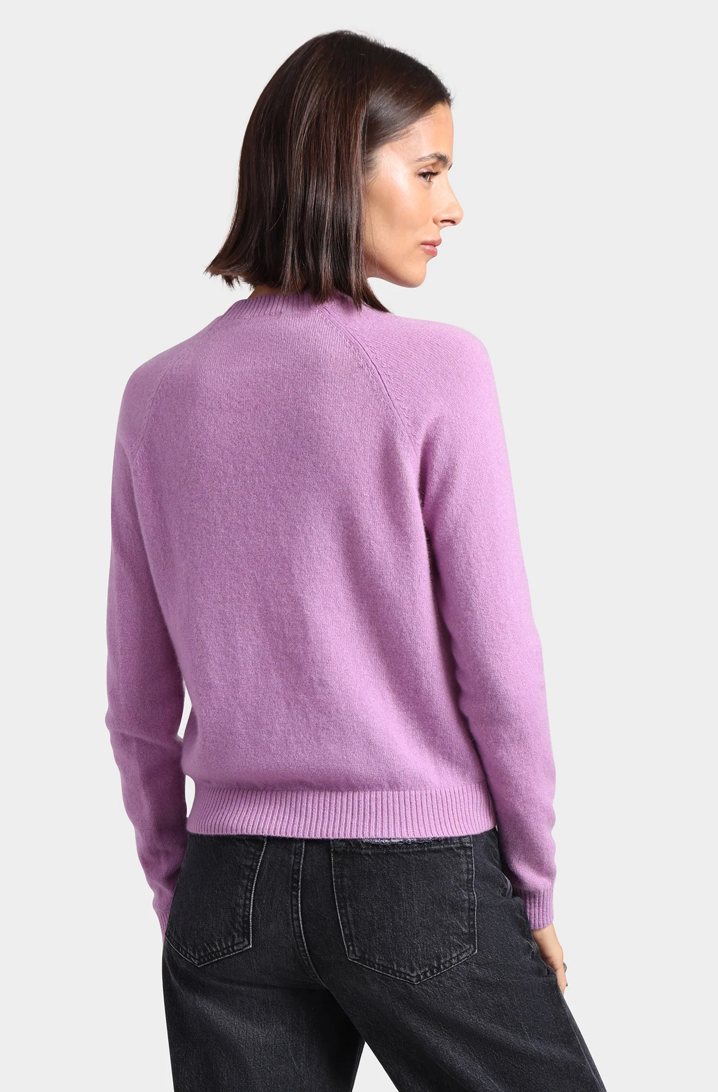 Purple Heart Cashmere Crew