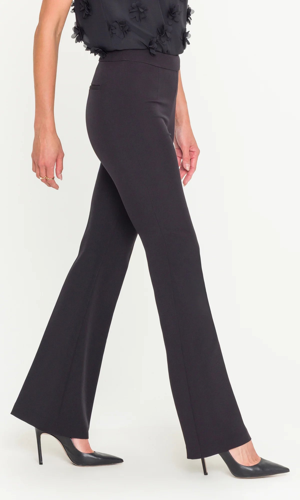 Elise Crepe Pants Black