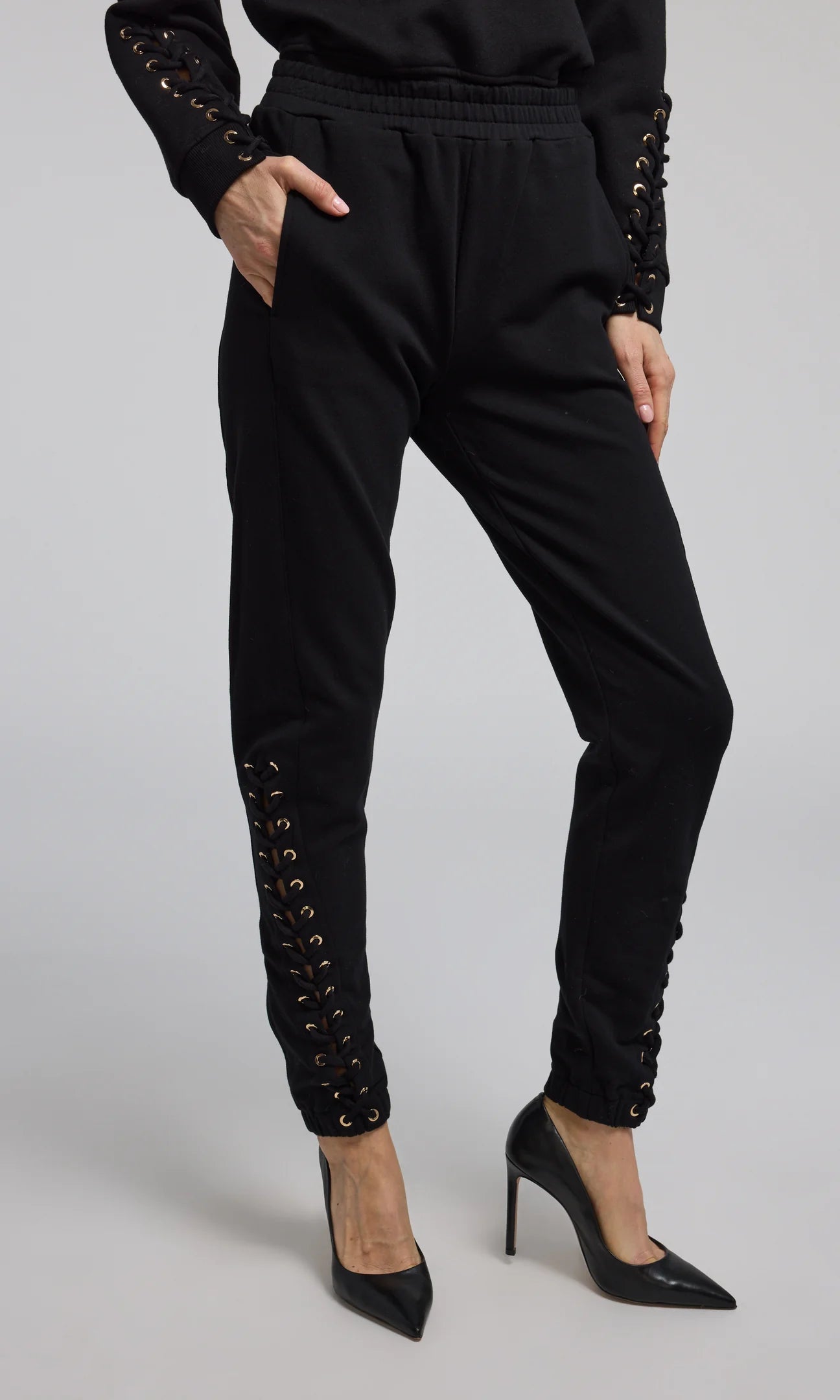 Caprice Laceup Sweatpants