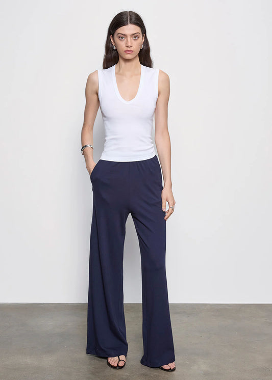 Supima Cotton Sleeveless V White