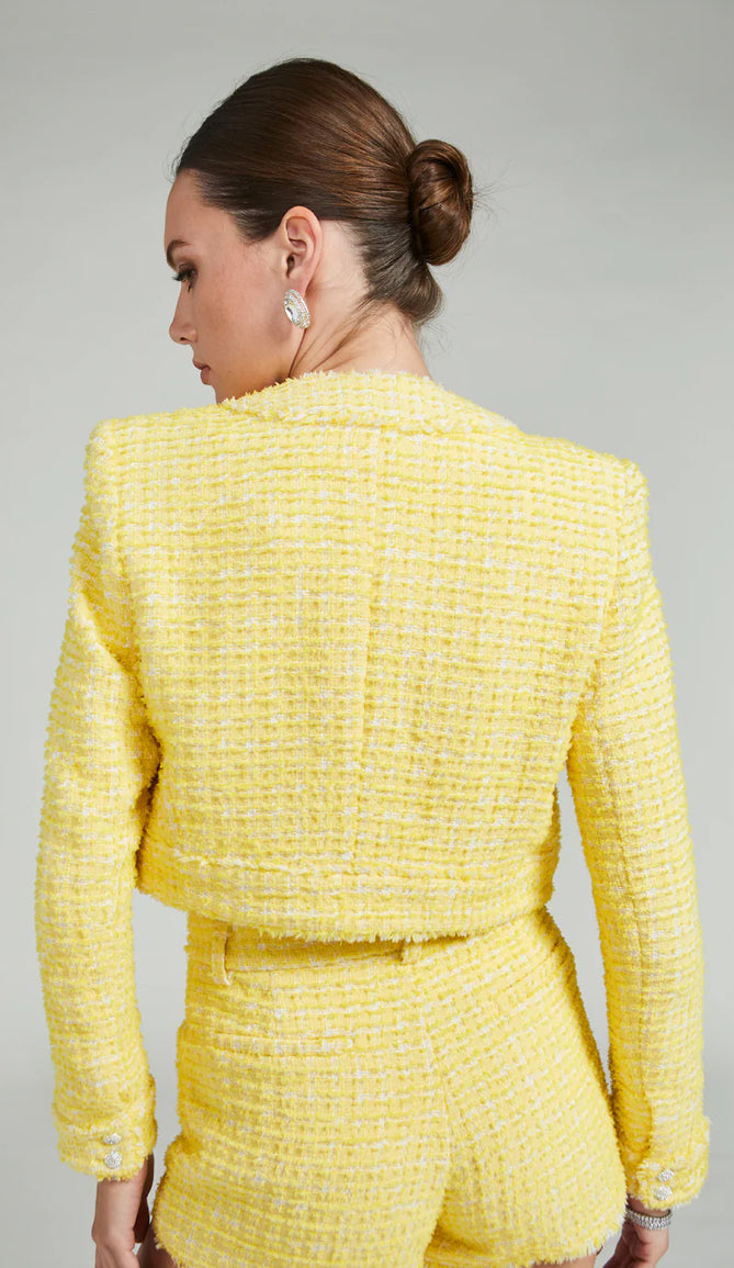Women's Yellow Tweed Jackets