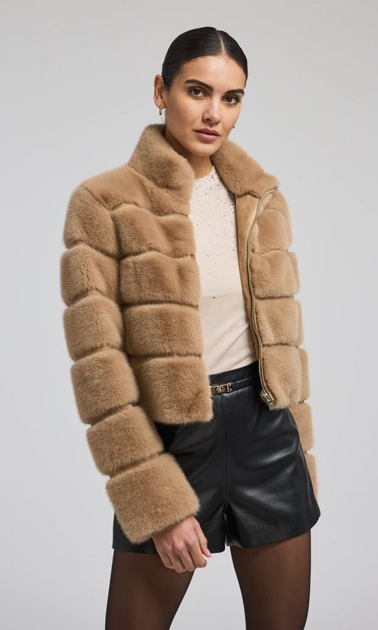 Tala Faux Fur Bomber