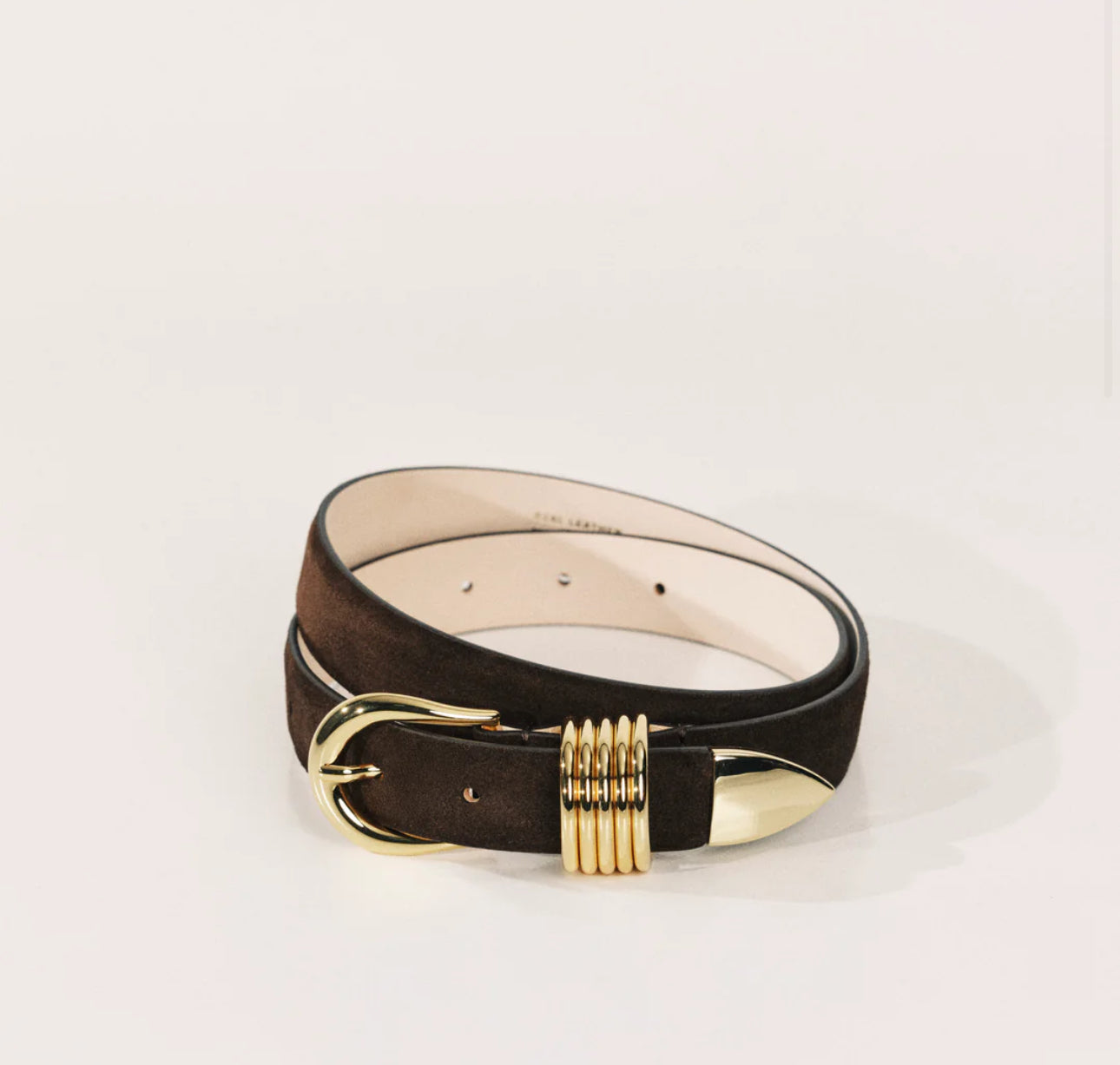 Hollyhock Chocolate Suede Belt