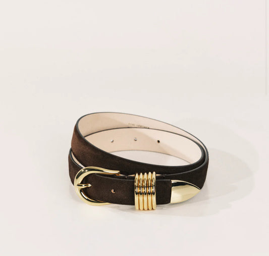 Hollyhock Chocolate Suede Belt