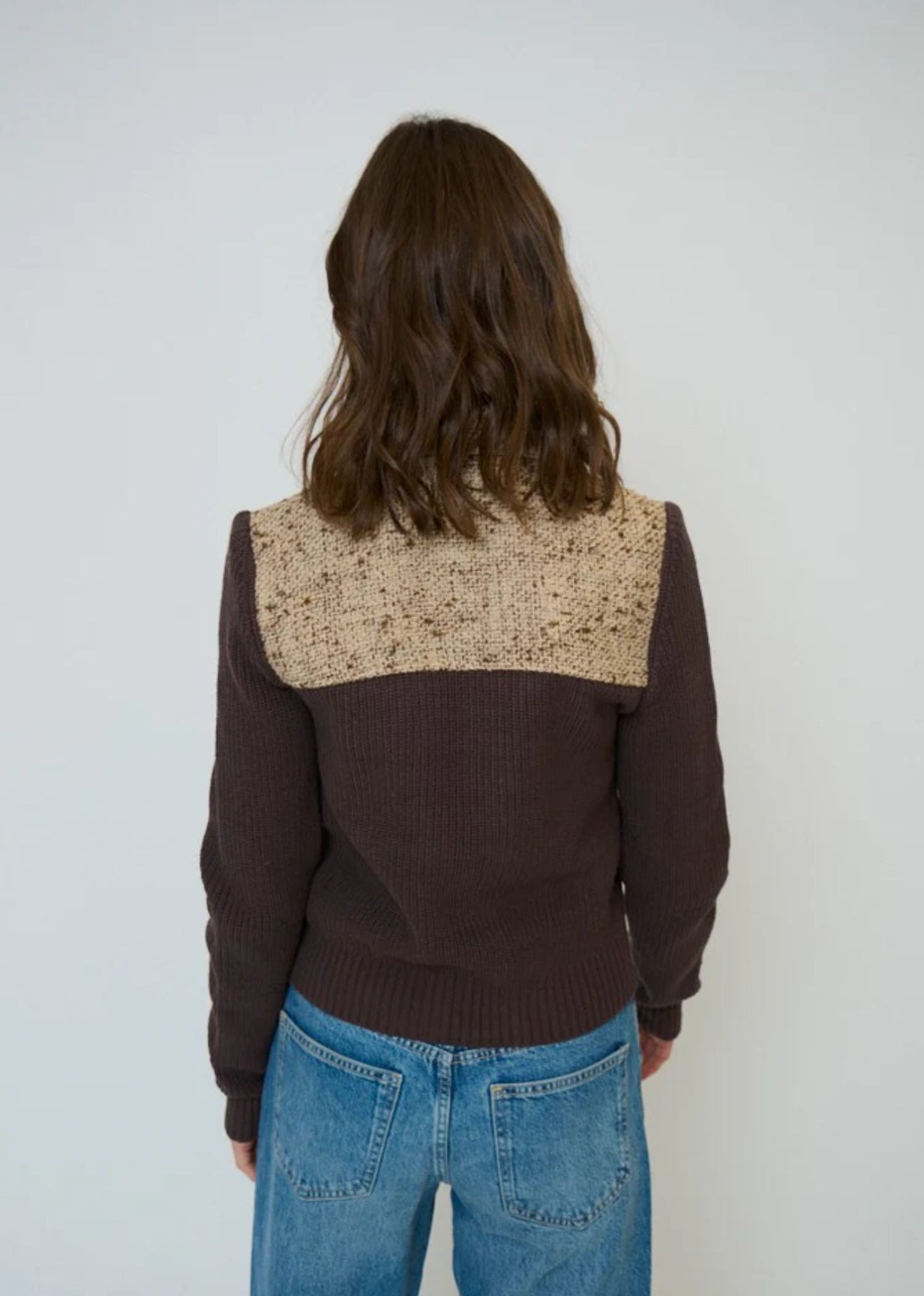 Halsey Tweed And Sweater Jacket