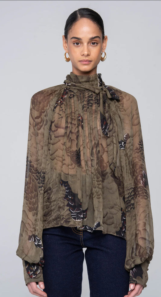Zenia Top Jade Camo