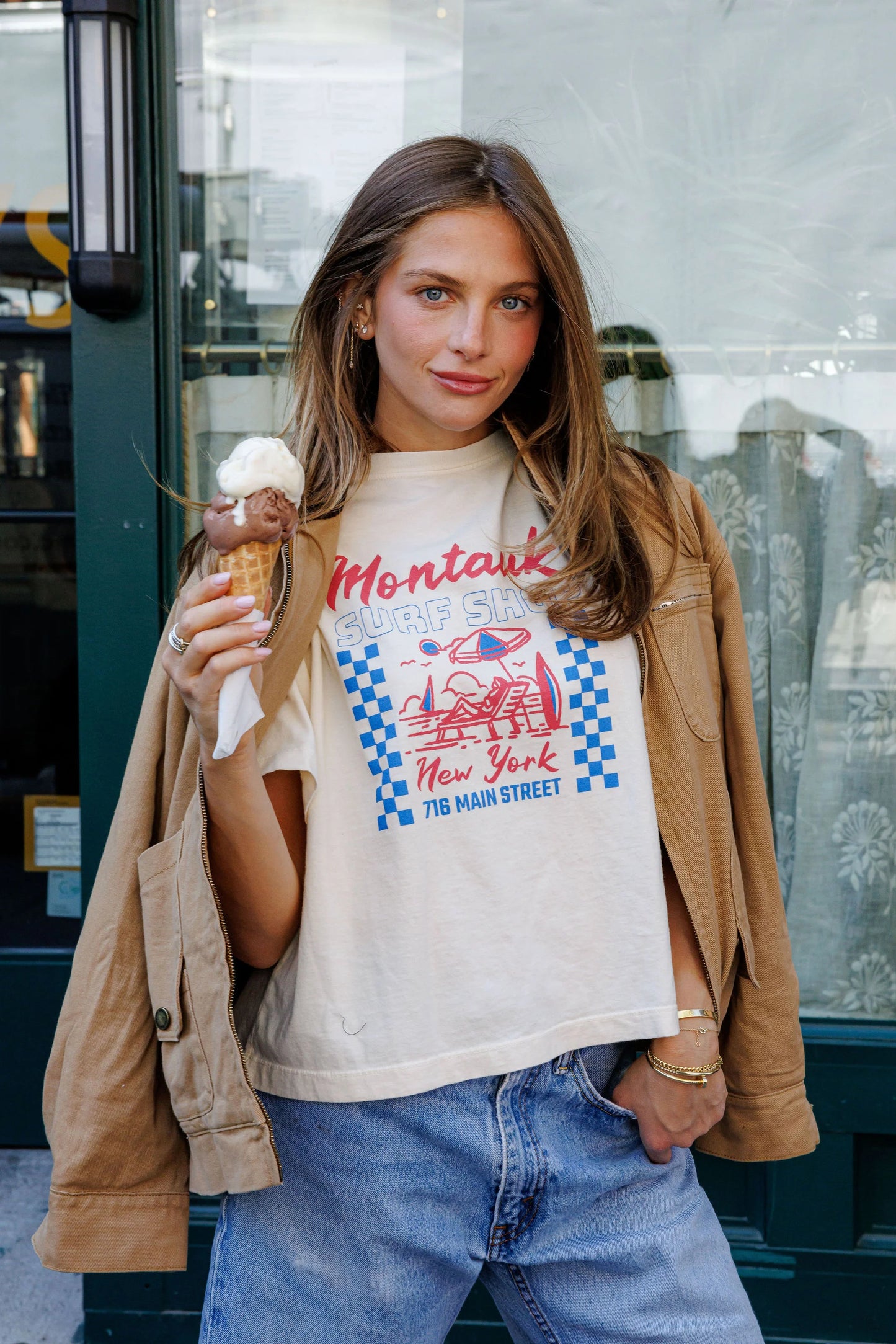 Montauk Surf Shop Boyfriend Tee