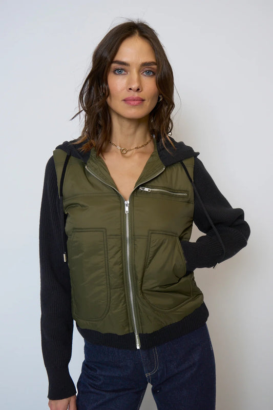 Brady Hooded Sweater Sleeve Jacket
