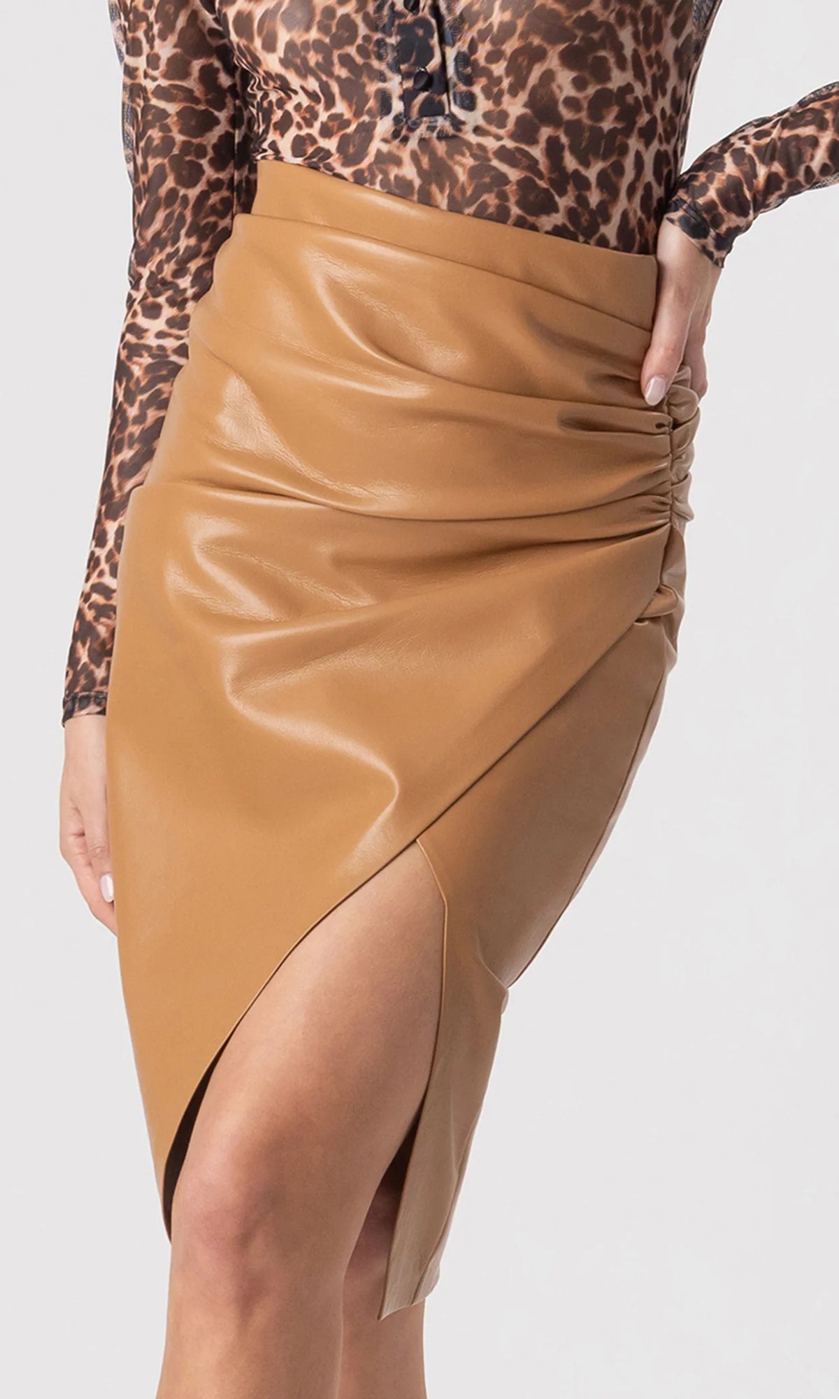 Gina Vegan Leather Skirt