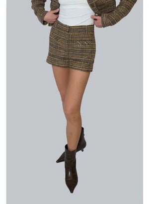 Billie Plaid Micro Short