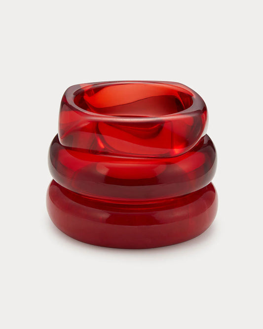 The Bangle Set In Red